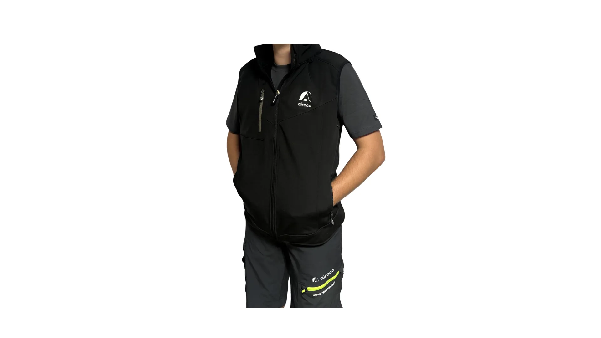 Gilet de travail sans manches noir XL
