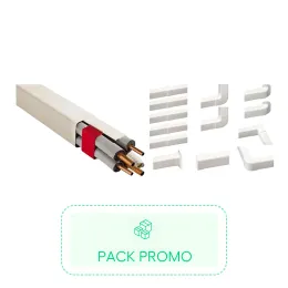 Kit  Goulotte 110x75 Blanche 2ML (4pcs) + Carton 13 accessoires 110 Blanc - IMPERIALE